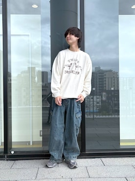 「RAGEBLUE（レイジブルー）のアイテム（スウェット）」を使った、あゆむさん（メンズ・179cm）の秋コーディネート