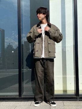 「アイテム（ブルゾン）」を使った、あゆむさん（メンズ・179cm・20代）の夏コーディネート