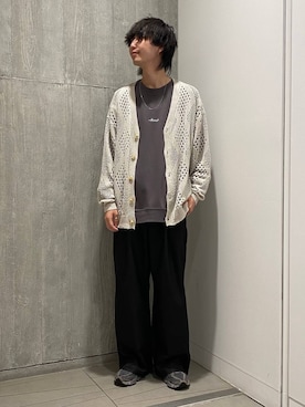 「アイテム（カーディガン/ボレロ）」を使った、あゆむさん（メンズ・179cm）の夏コーディネート