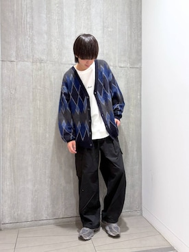 「RAGEBLUE（レイジブルー）のアイテム（Tシャツ/カットソー）」を使った、あゆむさん（メンズ・179cm）の秋コーディネート