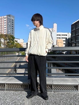 「アイテム（ブルゾン）」を使った、あゆむさん（メンズ・179cm・20代）の秋コーディネート