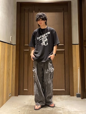 「RAGEBLUE（レイジブルー）のアイテム（アクセサリー）」を使った、あゆむさん（メンズ・179cm）の夏コーディネート