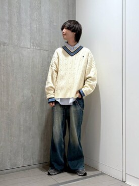 「POLO BCS（ポロ ビーシーエス）のアイテム」を使った、あゆむさん（メンズ・179cm）の秋コーディネート