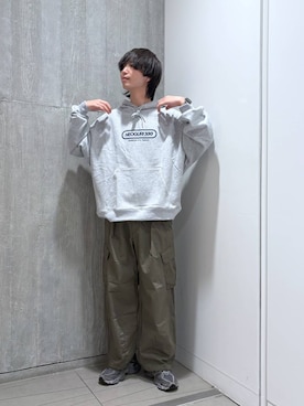 「RAGEBLUE（レイジブルー）のアイテム（パーカー）」を使った、あゆむさん（メンズ・179cm）の秋コーディネート