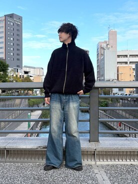 「リング」｜「アイテム（パンツ）」を使った、あゆむさん（メンズ・179cm）の秋コーディネート