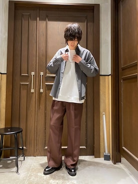 「RAGEBLUE（レイジブルー）のアイテム（Tシャツ/カットソー）」を使った、あゆむさん（メンズ・179cm）の秋コーディネート