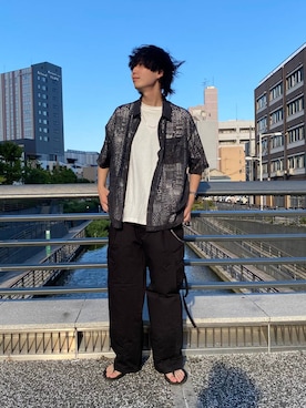 「RAGEBLUE（レイジブルー）のアイテム（アクセサリー）」を使った、あゆむさん（メンズ・179cm）の夏コーディネート