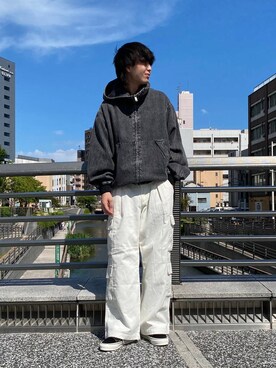 「アイテム（ブルゾン）」を使った、あゆむさん（メンズ・179cm・20代）の夏コーディネート