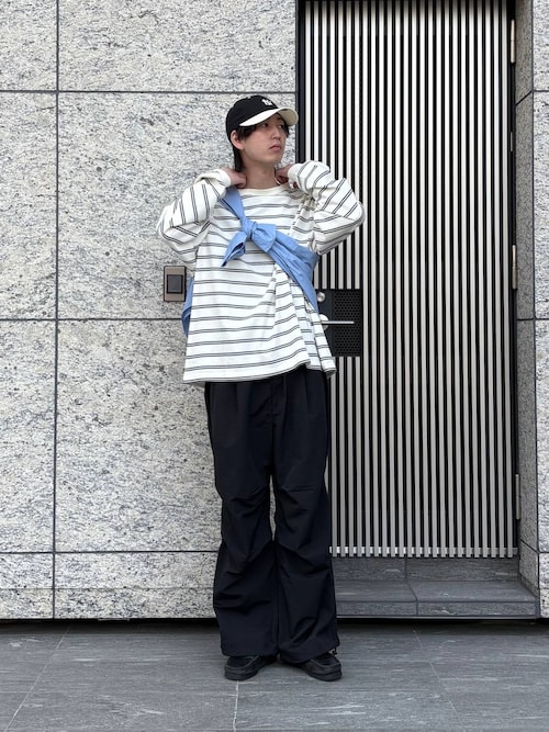 ナイロンバギースノーワイドパンツ【セットアップ可】