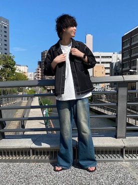 「アイテム（ブルゾン）」を使った、あゆむさん（メンズ・179cm・20代）の夏コーディネート