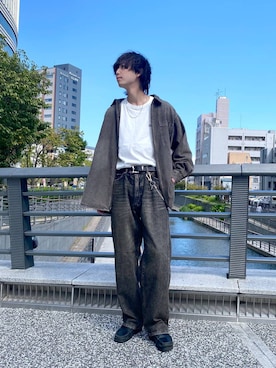 「RAGEBLUE（レイジブルー）のアイテム（アクセサリー）」を使った、あゆむさん（メンズ・179cm）の秋コーディネート