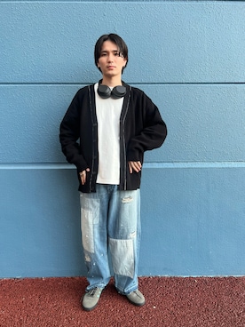 「CIAOPANIC TYPY（チャオパニックティピー）のアイテム（スニーカー）」を使った、渋谷龍馬さん（メンズ・170cm）の秋コーディネート