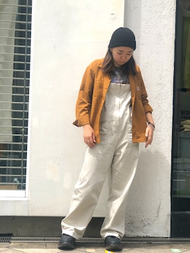 「schott（ショット）のアイテム（オールインワン・サロペット）」を使った、Natsuki.Cさん（レディース・165cm）の夏コーディネート