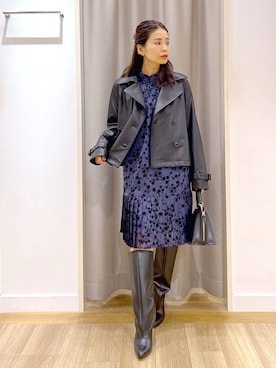 「アイテム（ワンピース/ドレス）」を使った、Kaoriさん（レディース・155cm・30代）の秋コーディネート