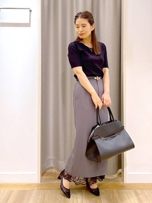 レースカサネIラインスカート Andemiu｜レースカサネIラインスカート | Rakuten Fashion(楽天