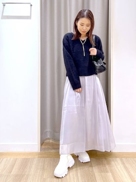 「アイテム（アクセサリー）」を使った、Kaoriさん（レディース・155cm・30代）の冬コーディネート