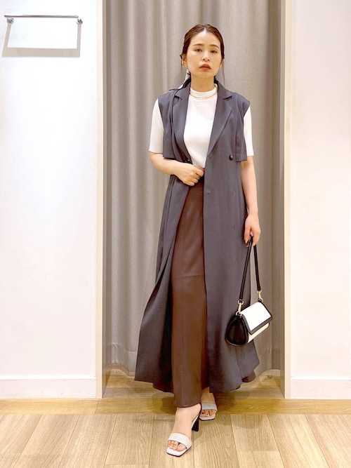 トレンチ風ノースリーブワンピース　Andemiu Andemiu｜トレンチ風ノースリーブワンピース | Rakuten Fashion