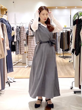 「Andemiu（アンデミュウ）のアイテム」を使った、Kaoriさん（レディース・155cm）の夏コーディネート