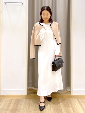 「andemiu」｜「アイテム（ワンピース/ドレス）」を使った、Kaoriさん（レディース・155cm）の春コーディネート