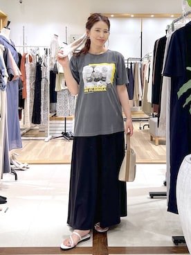 「Andemiu（アンデミュウ）のアイテム」を使った、Kaoriさん（レディース・155cm）の夏コーディネート