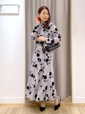 「アイテム（チャーム）」を使った、Kaoriさん（レディース・155cm・30代）の秋コーディネート