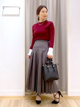 「andemiu」｜「アイテム（アクセサリー）」を使った、Kaoriさん（レディース・155cm）の冬コーディネート