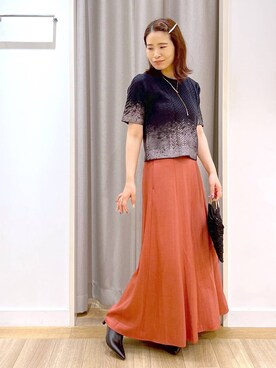 「アイテム（アクセサリー）」を使った、Kaoriさん（レディース・155cm・30代）の秋コーディネート