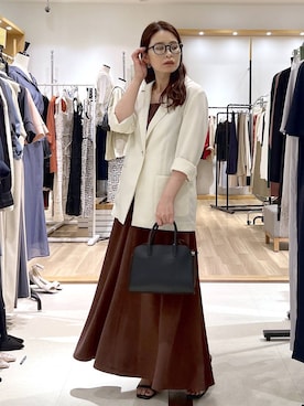 「Andemiu（アンデミュウ）のアイテム」を使った、Kaoriさん（レディース・155cm）の夏コーディネート