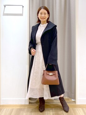 「andemiu」｜「アイテム（その他アウター）」を使った、Kaoriさん（レディース・155cm）の秋コーディネート