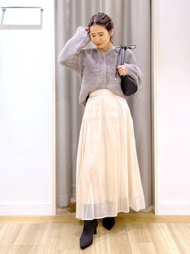 「アイテム（アクセサリー）」を使った、Kaoriさん（レディース・155cm・30代）の冬コーディネート