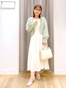 「アイテム（ワンピース/ドレス）」を使った、Kaoriさん（レディース・155cm・30代）の春コーディネート