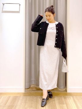 「アイテム（ワンピース/ドレス）」を使った、Kaoriさん（レディース・155cm・30代）の冬コーディネート