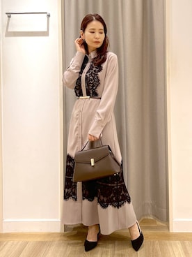「アイテム（パンプス）」を使った、Kaoriさん（レディース・155cm・30代）の冬コーディネート
