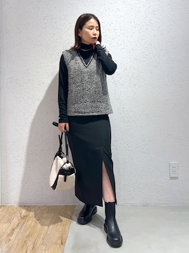 Kaoriさん（レディース・155cm）の冬コーディネート