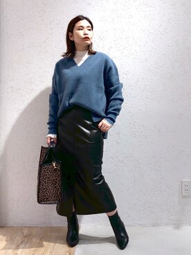 Kaoriさん（レディース・155cm）の冬コーディネート