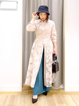 「andemiu」｜「アイテム（帽子）」を使った、Kaoriさん（レディース・155cm）の秋コーディネート