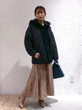 「andemiu」｜「アイテム（ブルゾン）」を使った、Kaoriさん（レディース・155cm）の冬コーディネート