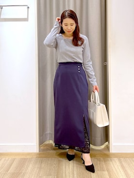 「Andemiu（アンデミュウ）のアイテム」を使った、Kaoriさん（レディース・155cm）の冬コーディネート