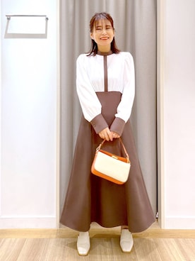「アイテム（ワンピース/ドレス）」を使った、Kaoriさん（レディース・155cm・30代）の春コーディネート