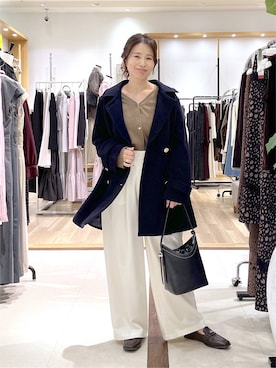 「Andemiu（アンデミュウ）のアイテム」を使った、Kaoriさん（レディース・155cm）の秋コーディネート