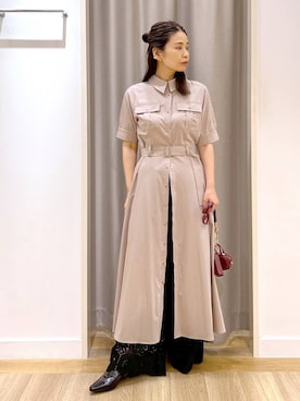 「アイテム（ワンピース）」を使った、Kaoriさん（レディース・155cm・30代）の夏コーディネート