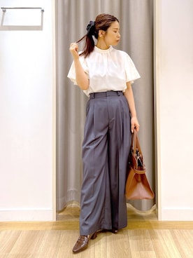 「アイテム（ヘアアクセサリー）」を使った、Kaoriさん（レディース・155cm・30代）の夏コーディネート
