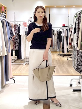 「Andemiu（アンデミュウ）のアイテム」を使った、Kaoriさん（レディース・155cm）の夏コーディネート
