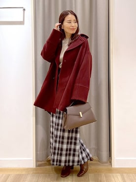 「アイテム（ハンドバッグ）」を使った、Kaoriさん（レディース・155cm・30代）の秋コーディネート