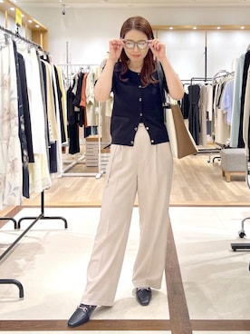 「Andemiu（アンデミュウ）のアイテム（バッグ）」を使った、Kaoriさん（レディース・155cm）の春コーディネート