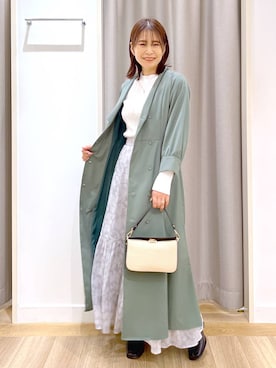 「アイテム（ワンピース/ドレス）」を使った、Kaoriさん（レディース・155cm・30代）の春コーディネート