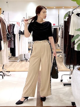 「Andemiu（アンデミュウ）のアイテム」を使った、Kaoriさん（レディース・155cm）の夏コーディネート