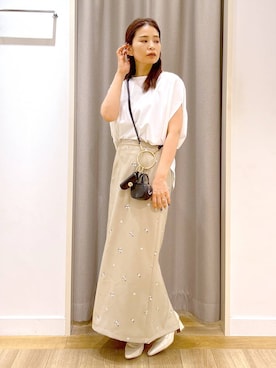 「アイテム（スカート）」を使った、Kaoriさん（レディース・155cm・30代）の夏コーディネート