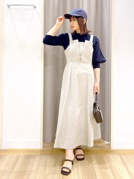 「andemiu」｜「アイテム（ワンピース/ドレス）」を使った、Kaoriさん（レディース・155cm）の春コーディネート