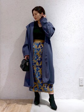 「andemiu」｜「アイテム（その他アウター）」を使った、Kaoriさん（レディース・155cm）の秋コーディネート